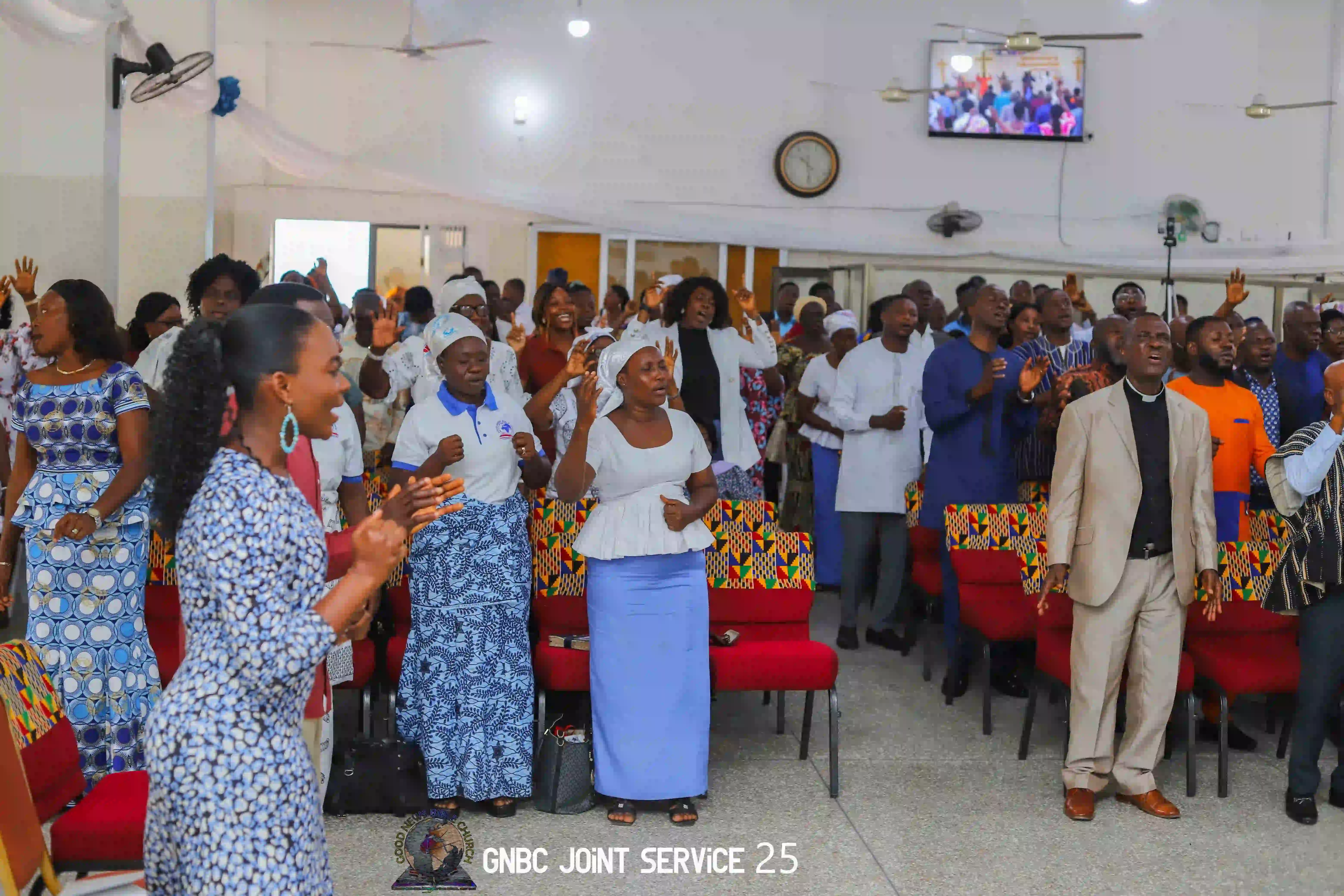 Our church family worshiping